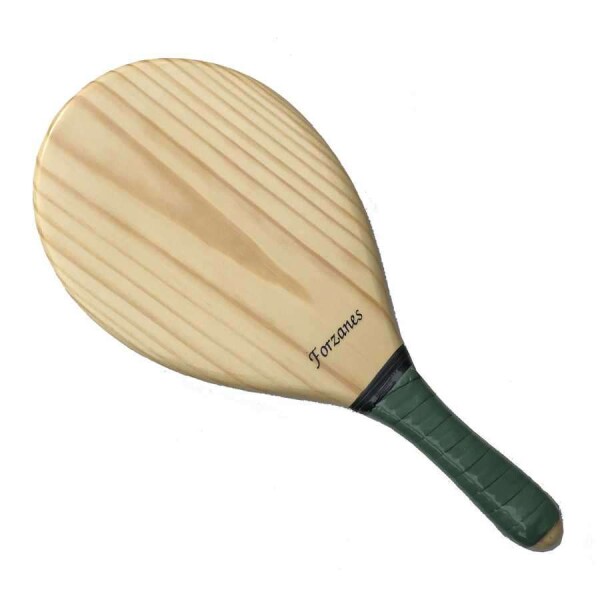 RAQUETE FRESCOBOL SÓLIDA DE PINUS FORZANES - Bege/verde musgo