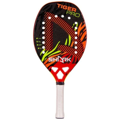 RAQUETE SHARK BEACH TENNIS TIGER - Preto/laranja