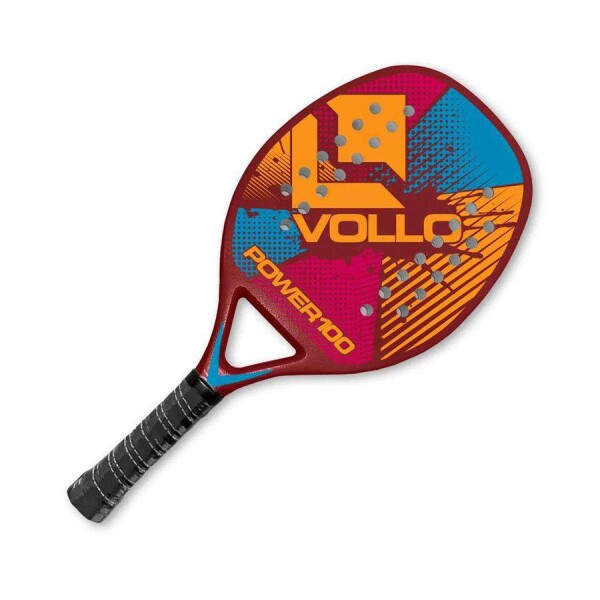 RAQUETE VOLLO BEACH TENNIS - Laranja/marrom