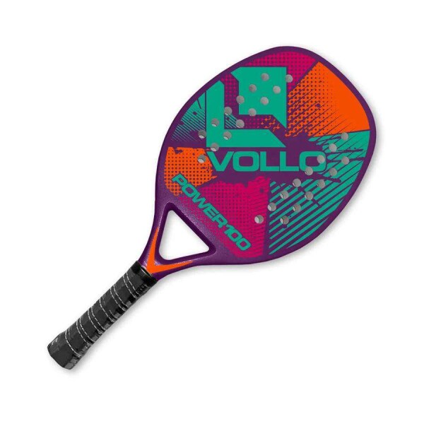 RAQUETE VOLLO BEACH TENNIS - Roxo/verde