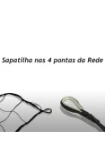 REDE REDESPORT VOLEI PRAIA 4X4 85 - Preto/laranja