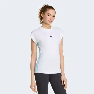 REGATA ADIDAS 3S SJ FEMININA - Branco/azul celeste