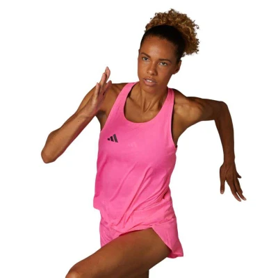 REGATA ADIDAS ADIZERO E TANK FEMININA - Rosa