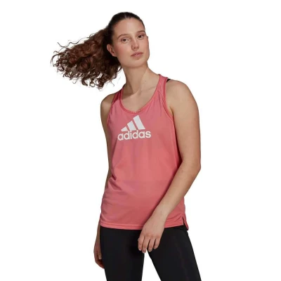 REGATA ADIDAS ESPORTIVA AEROREADY DESIGNED 2 MOVE LOGO FEMININA - Rosa REGATA ADIDAS ESPORTIVA AEROREADY DESIGNED 2 MOVE LOGO FEMININA - Rosa