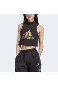 REGATA ADIDAS LOGO AOP TANK FEMININA - Preto REGATA ADIDAS LOGO AOP TANK FEMININA - Preto