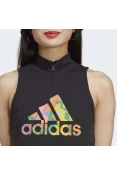 REGATA ADIDAS LOGO AOP TANK FEMININA - Preto REGATA ADIDAS LOGO AOP TANK FEMININA - Preto