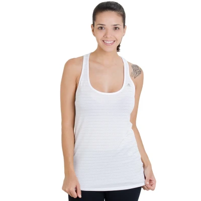 REGATA ADIDAS MESH LW CRUSH FEMININA - Branco REGATA ADIDAS MESH LW CRUSH FEMININA - Branco