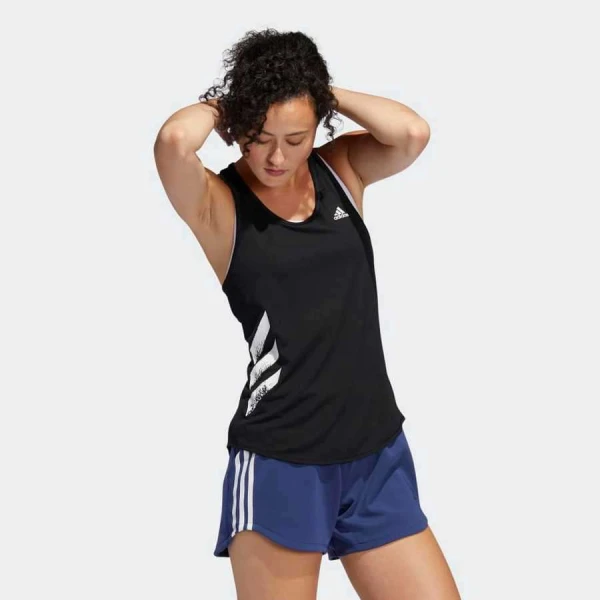 REGATA ADIDAS OWN THE 3-STRIPES PB FEMININA - Preto REGATA ADIDAS OWN THE 3-STRIPES PB FEMININA - Preto