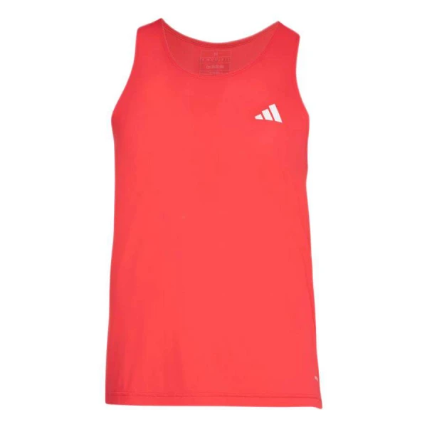 REGATA ADIDAS OWN THE RUN 3 LISTRAS MASCULINA - Vermelho