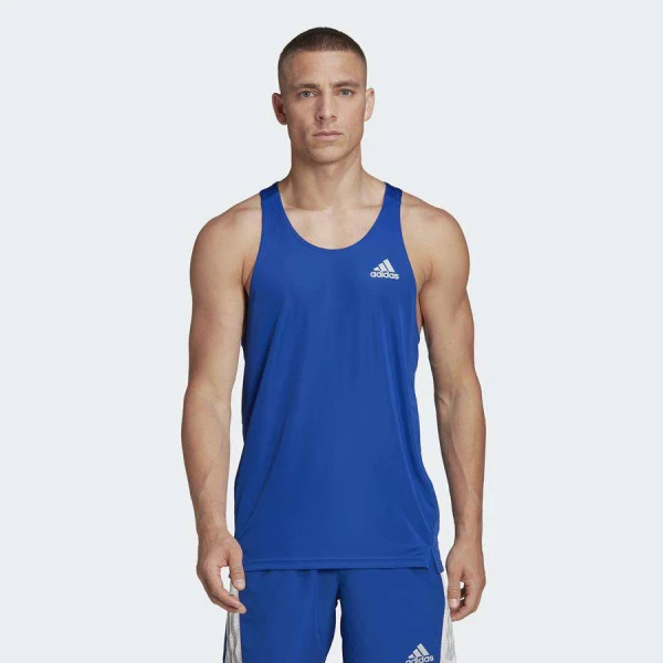 REGATA ADIDAS OWN THE RUN MASCULINA - Azul/prata REGATA ADIDAS OWN THE RUN MASCULINA - Azul/prata