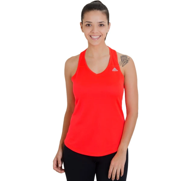 REGATA ADIDAS SEQUENCIALS FEMININA - Laranja/prata REGATA ADIDAS SEQUENCIALS FEMININA - Laranja/prata