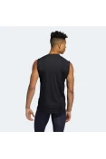 REGATA ADIDAS TECHFIT SLEEVELESS FITTED MASCULINA - Preto