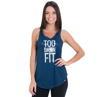 REGATA ADIDAS TOO FIT FEMININA - Marinho REGATA ADIDAS TOO FIT FEMININA - Marinho