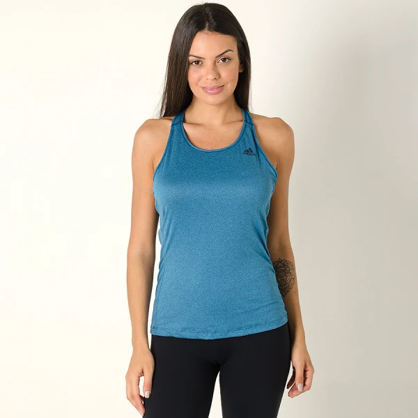 REGATA ADIDAS TRÊS LISTRAS FEMININA - Azul REGATA ADIDAS TRÊS LISTRAS FEMININA - Azul