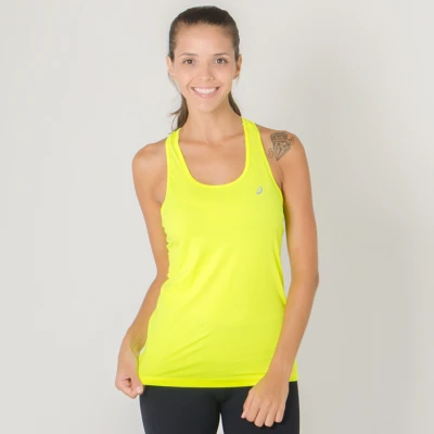 REGATA ASICS BASIC PA TANK FEMININA - Amarelo REGATA ASICS BASIC PA TANK FEMININA - Amarelo