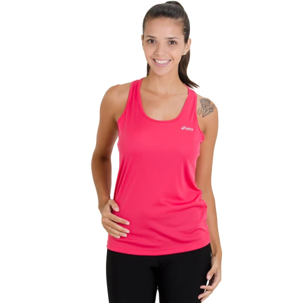 REGATA ASICS CORE BASIC SINGLET FEMININA - Rosa/prata
