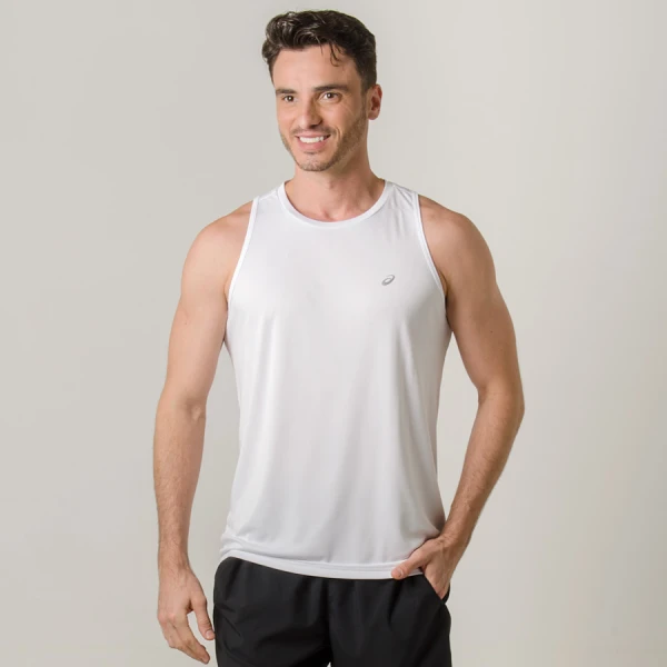 REGATA ASICS CORE PES TANK MASCULINA - Branco
