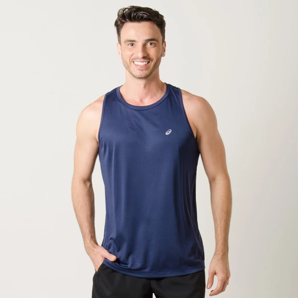 REGATA ASICS CORE PES TANK MASCULINA - Marinho