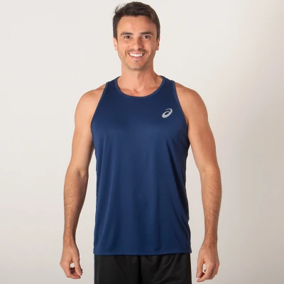 REGATA ASICS CORE RUNNING PES MASCULINA - Marinho REGATA ASICS CORE RUNNING PES MASCULINA - Marinho