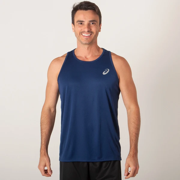 REGATA ASICS CORE RUNNING PES MASCULINA - Marinho REGATA ASICS CORE RUNNING PES MASCULINA - Marinho