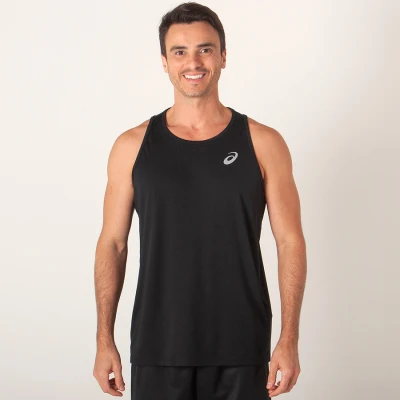 REGATA ASICS CORE RUNNING PES MASCULINA - Preto REGATA ASICS CORE RUNNING PES MASCULINA - Preto