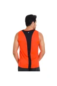 REGATA ASICS FAVORITE SLEEVELESS MASCULINA - Laranja/preto