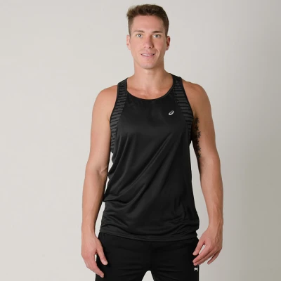 REGATA ASICS FUZEX TANK MASCULINA - Preto/grafite REGATA ASICS FUZEX TANK MASCULINA - Preto/grafite