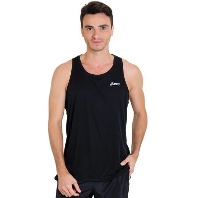 REGATA ASICS M CORE BASIC SINGLET MASCULINA - Preto REGATA ASICS M CORE BASIC SINGLET MASCULINA - Preto