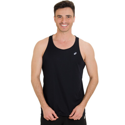 REGATA ASICS M PR RUN SINGLET MASCULINA - Preto REGATA ASICS M PR RUN SINGLET MASCULINA - Preto