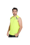 REGATA ASICS TECH SINGLET MASCULINA - Amarelo/grafite
