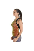 REGATA ASICS TRIATHLON NOOSA TRI TANK FEMININA - Preto/amarelo