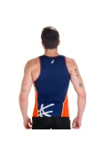 REGATA ASICS TRIATHLON NOOSA TRI TANK MASCULINA - Laranja/marinho