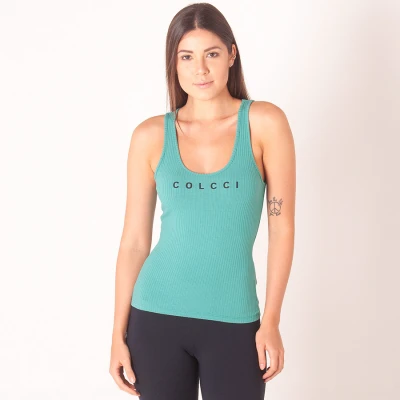 REGATA COLCCI CANELADA FEMININA - Verde REGATA COLCCI CANELADA FEMININA - Verde