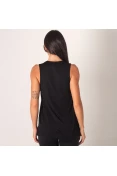 REGATA COLCCI ESTAMPADA FEMININA - Preto