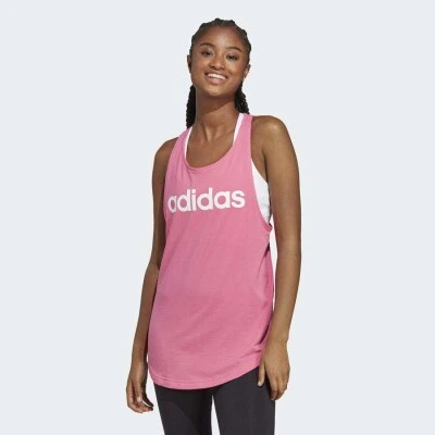 REGATA ESSENTIALS LOOSE LOGO ADIDAS - Pink/branco
