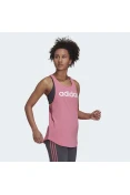 REGATA ESSENTIALS LOOSE LOGO ADIDAS - Rosa/branco