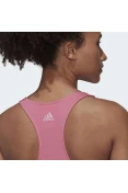 REGATA ESSENTIALS LOOSE LOGO ADIDAS - Rosa/branco