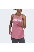 REGATA ESSENTIALS LOOSE LOGO ADIDAS - Rosa/branco