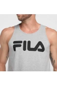 REGATA FILA LETTER BASIC MASCULINA - Cinza