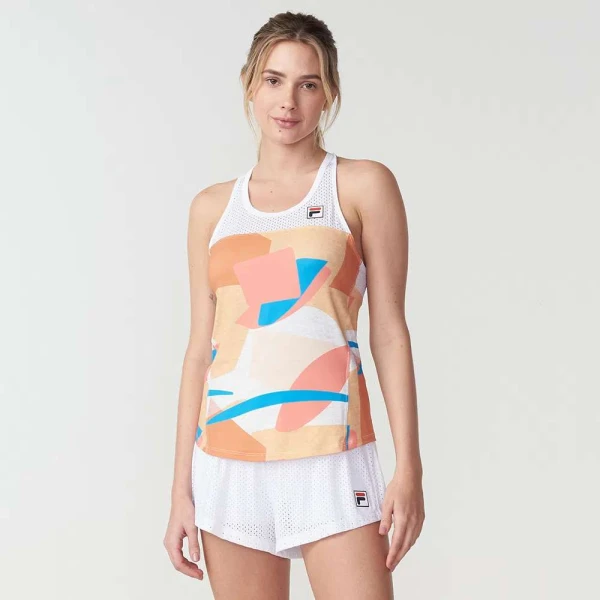 REGATA FILA SAND BT FEMININA - Branco/laranja REGATA FILA SAND BT FEMININA - Branco/laranja