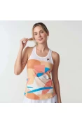 REGATA FILA SAND BT FEMININA - Branco/laranja REGATA FILA SAND BT FEMININA - Branco/laranja