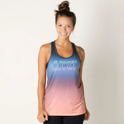 REGATA LIVE ULTIMATE FEMININA - Azul/salmao REGATA LIVE ULTIMATE FEMININA - Azul/salmao