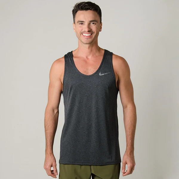 REGATA NIKE BREATHE HYPER DRY MASCULINA - Chumbo