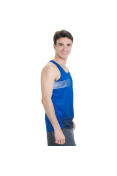 REGATA NIKE DISTANCE SINGLET - Azul/prata