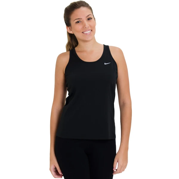 REGATA NIKE DRI FIT CONTOUR TANK FEMININA - Preto REGATA NIKE DRI FIT CONTOUR TANK FEMININA - Preto