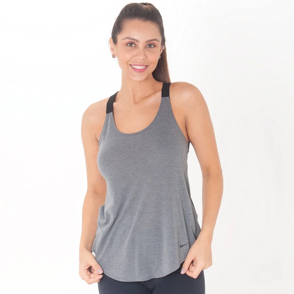 REGATA NIKE DRI-FIT ELÁSTICA FEMININA - Grafite REGATA NIKE DRI-FIT ELÁSTICA FEMININA - Grafite