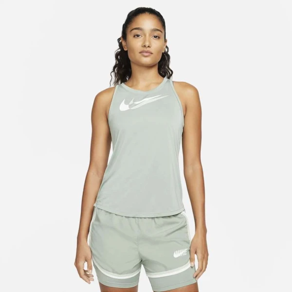 REGATA NIKE DRI-FIT SWOOSH RUN FEMININA - Verde