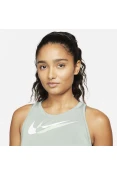 REGATA NIKE DRI-FIT SWOOSH RUN FEMININA - Verde