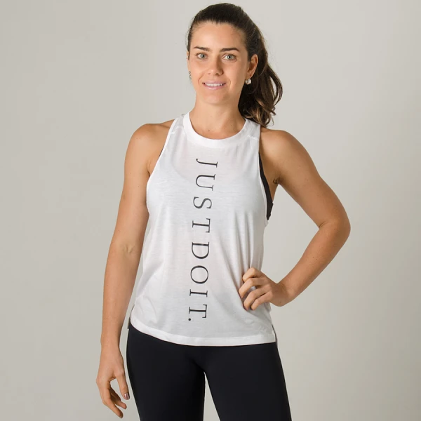 REGATA NIKE MILER JDI FEMININA - Branco REGATA NIKE MILER JDI FEMININA - Branco