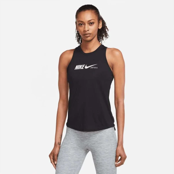 REGATA NIKE ONE DF GRX STD TNK FEMININA - Preto REGATA NIKE ONE DF GRX STD TNK FEMININA - Preto